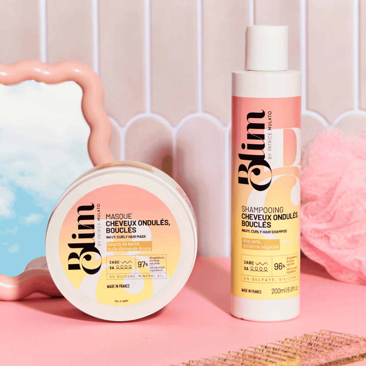 Shampooing cheveux ondulés, bouclés
