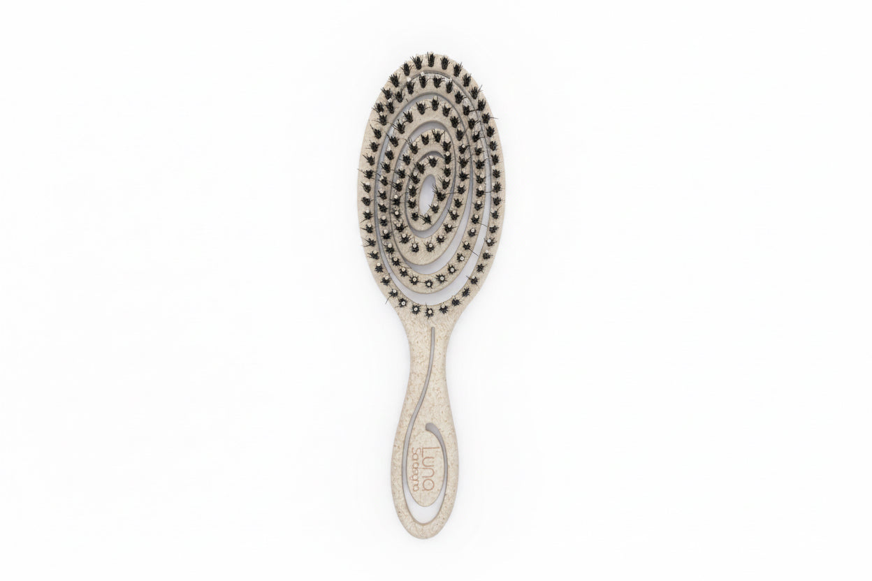 Brosse à Cheveux Llama Love - Gris - Démêlante Et Rigolote